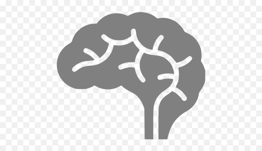 Gray Brain Icon - Blue Brain Icon Png,Brain Icon Transparent