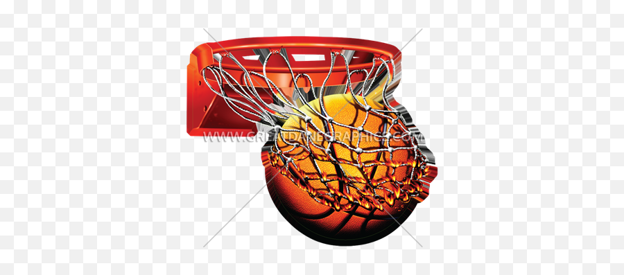 Flaming Basketball With Net - Flaming Basketball Transparent Png,Flaming Basketball Png