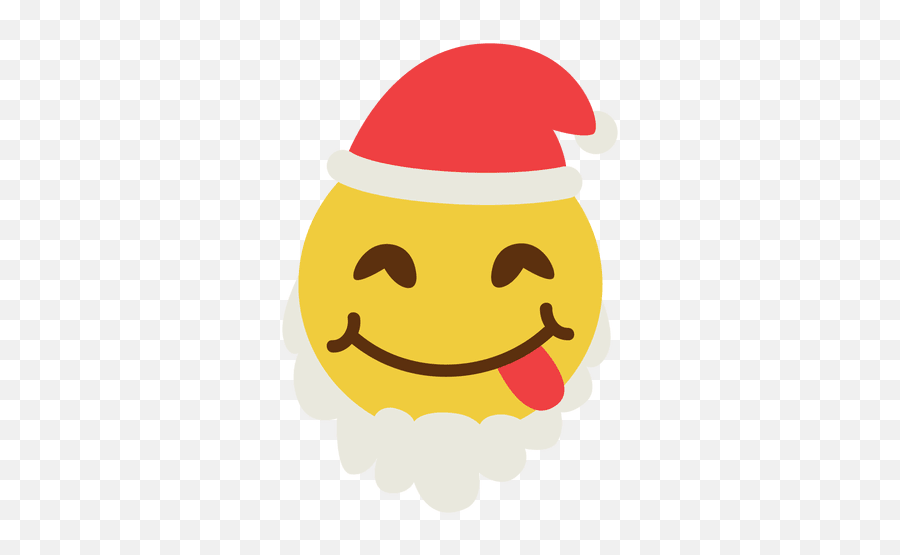 Tongue Santa Claus Emoticon 3 - Transparent Png U0026 Svg Vector Christmas Emoticon Png,Tongue Icon