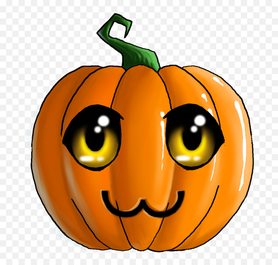 Cute Halloween Pumpkin Clip Art Logo - Transparent Cute Pumpkin Png,Pumpkin Png Transparent