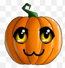 Cute Halloween Pumpkin Clip Art Logo - Transparent Cute Pumpkin Png