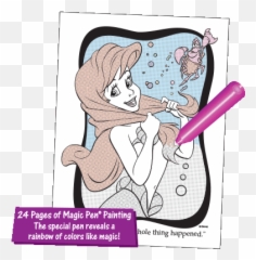 Disney Princess Little Mermaid Magic Painting Book - Fun Fictional Character png