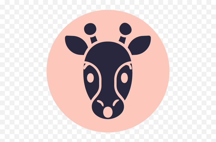 Giraffe Emoji Fill Icons Png Images 7 Icon Free Pik - Dot,Cow Head Icon
