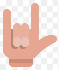 Rock And Roll Hand Gesture Heavy Metal Hands Gestures - Vector Svg png
