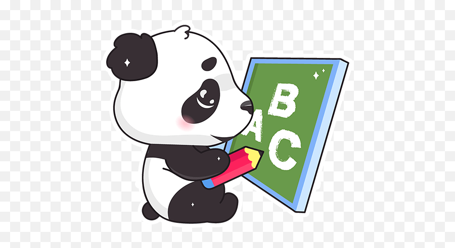 Panda Emoji By Michelle - Sticker Maker For Whatsapp Kawaii Panda Adorable Cute Png,Panda Emote Icon