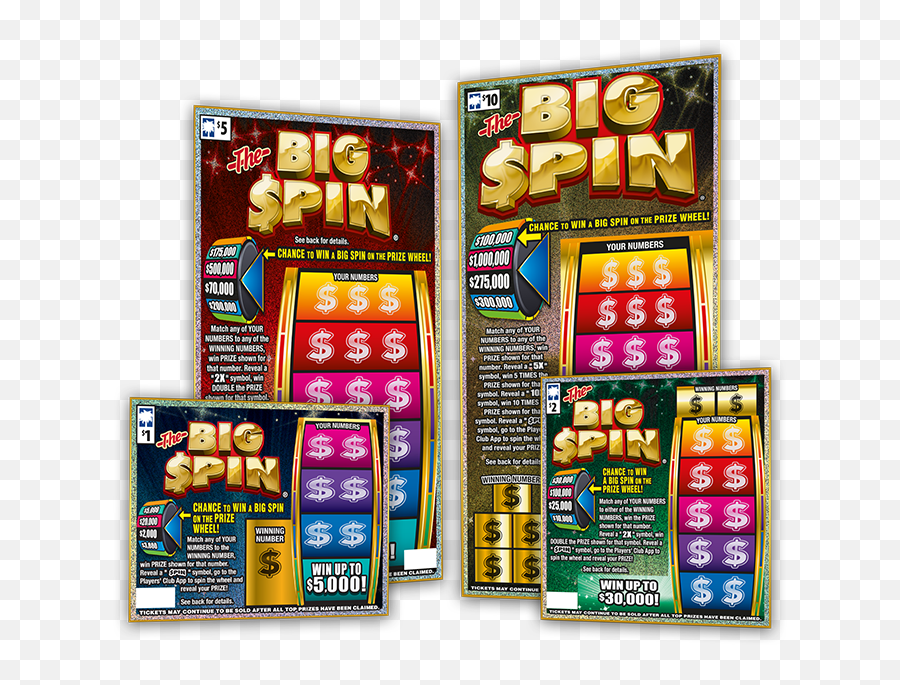 The Big Spin - South Carolina Education Lottery Big Spin Ticket Png,Message App With Pin Wheel Icon