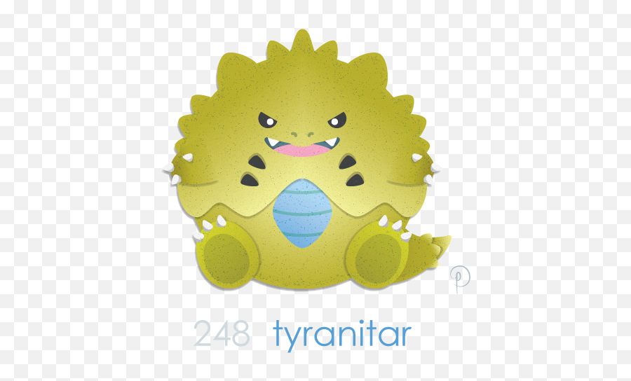 Poké - Dots U2014 Tyranitar Or U201clilu0027 Rawru201d As I Will Be Referring Illustration Png,Tyranitar Png