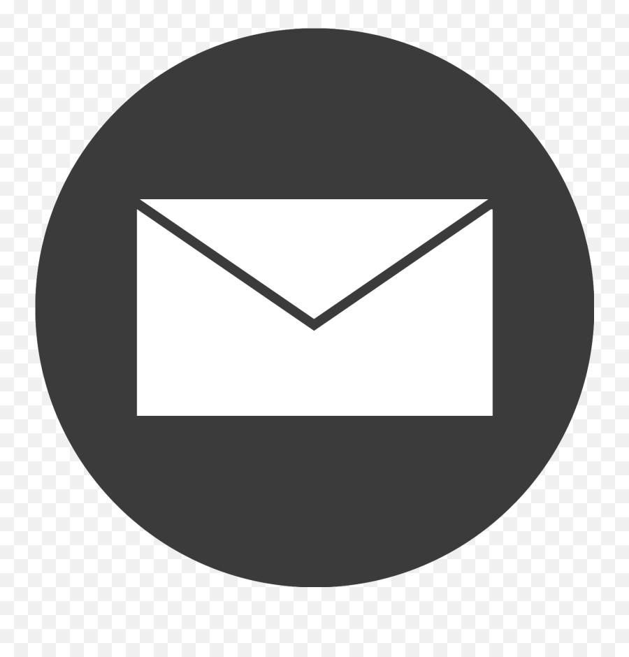 Email Icons Grey - Email Icon Grey Png Clipart Full Size Circle Email Icon Png,Phone Email Icon Png