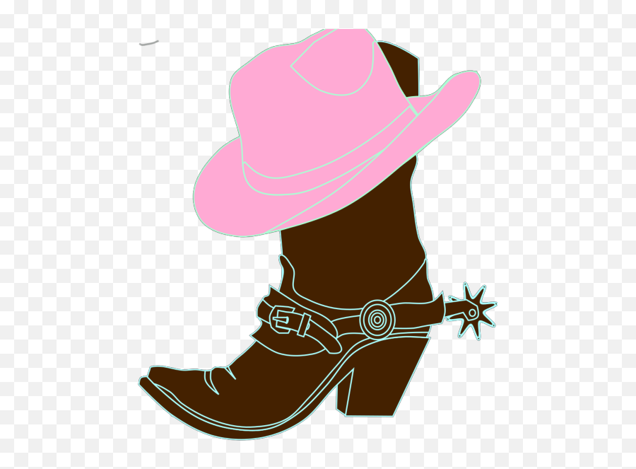 Cowgirl Hat And Boot Png Svg Clip Art For Web - Download Cowgirl Png,Icon Motorcycle Boots Women