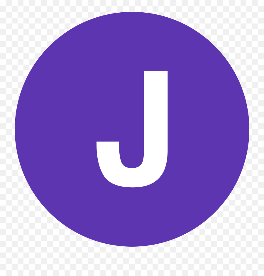 Fileeo Circle Deep - Purple White Letterjsvg Wikimedia Purple Letter J Png,J Icon