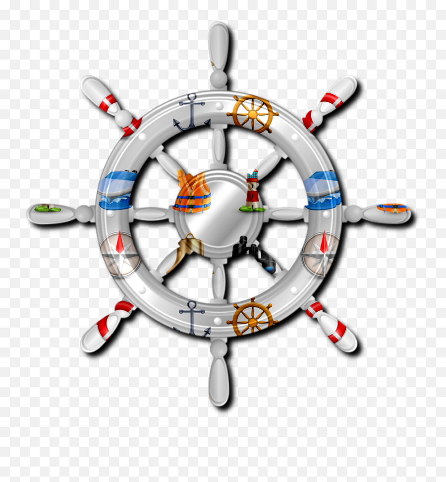 Monica Michielin Alphabets Gray Nautical Lighthouse Compass - Aluminium Alloy Png,Ships Wheel Icon