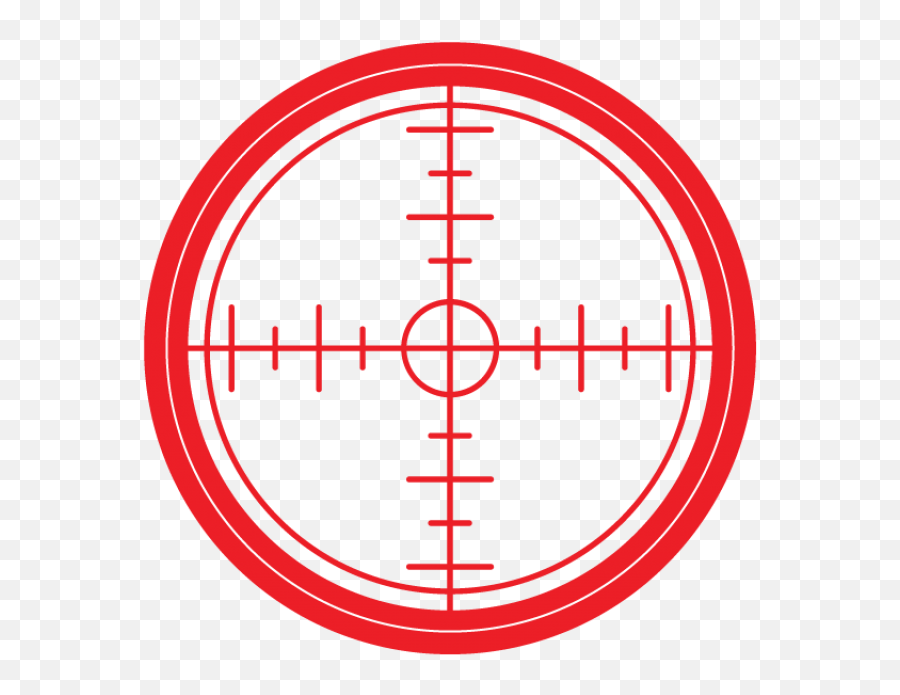 Crosshair Red Icon Png Cutout U0026 Clipart Images Citypng - Aim Png,Crosshairs Icon