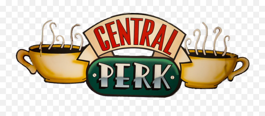 Cenral Perk Logo From Friends 90s Part 1025515 - Png Vector Central Perk Friends Logo,90s Png