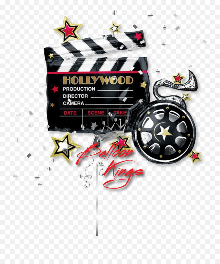 Movie Clapboard - Hollywood Themed Balloons Png,Clapboard Png