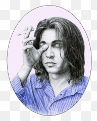 Johnny Depp By L - Sketch Full Size Png Download Seekpng Portrait Drawings Of Johnny Depp,Johnny Depp Png
