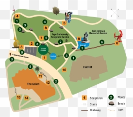 Faye Sarkowsky Sculpture Garden Palm Springs Art Museum - Map Png,Tree Plan View Png