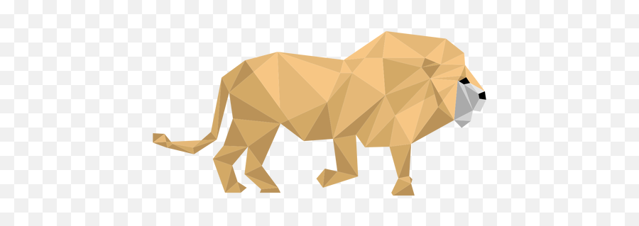Lion King Roar Mane Tail Low Poly - Transparent Png U0026 Svg Origami,Roaring Lion Png