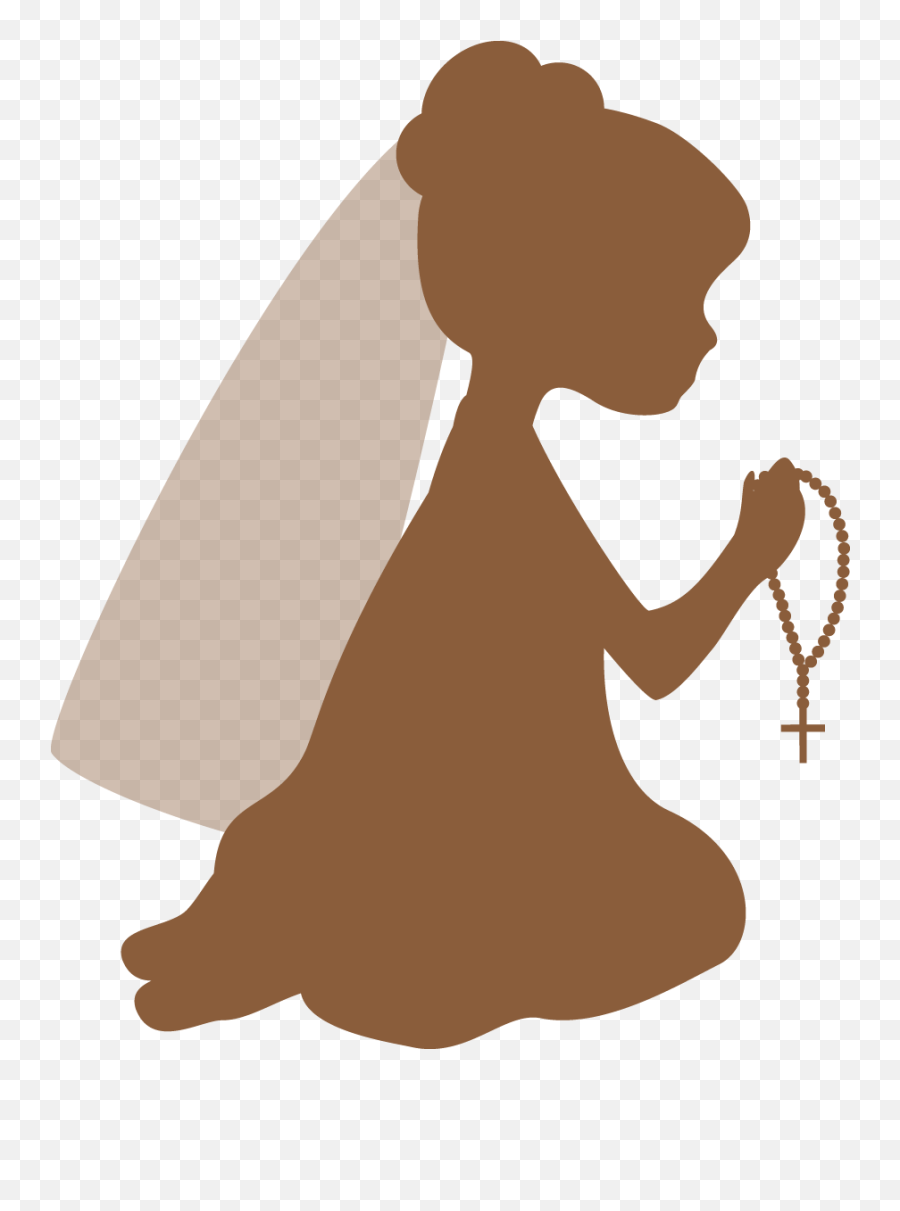 First Communion Image - 1st Communion Silhouette Png,Communion Png
