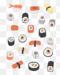 Japanese Embroidery Patterns Yoko Saito - Maki Roll Embroidery Png,Sushi Transparent Background