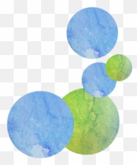 Download Watercolor Circles - Green Blue png