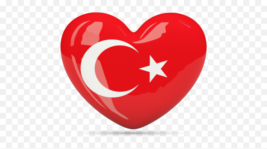 Flag Icon Of Turkey - Turkey Heart Flag Png,Turkey Flag Png