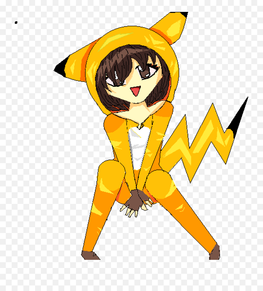 Pixilart - Pikachu Anime Girl By Superhound777 Cartoon Png,Cute Pikachu Png
