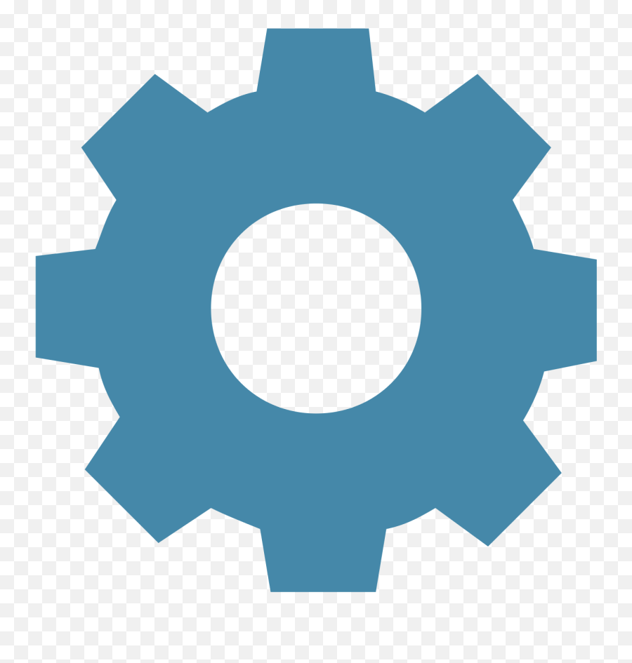Cogs Png - Transparent Gear Icon Blue,Cogs Png