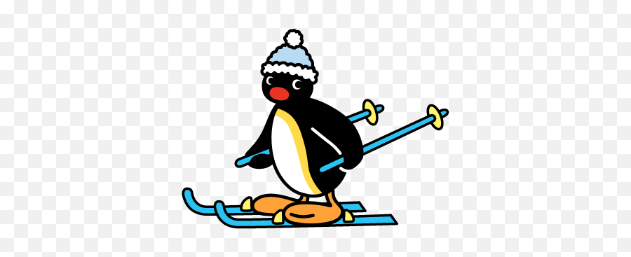 Pingu - Penguin Png,Skiing Png