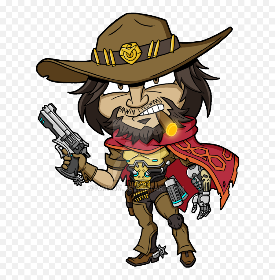 Drawing Transprent Banner Black - Mccree Png,Mccree Png