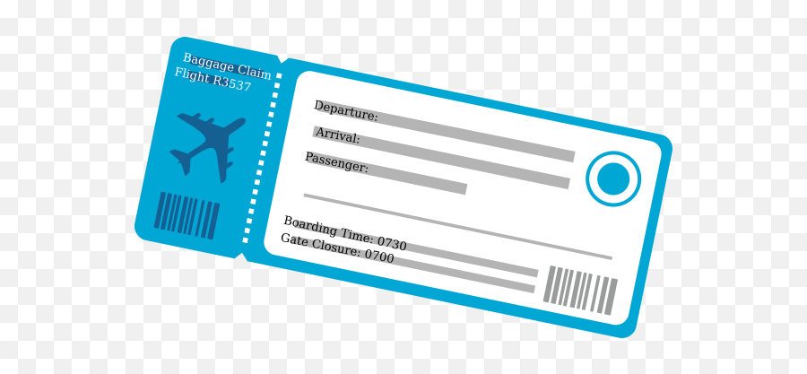 Plane Ticket Png 4 Image - Plane Ticket Clip Art,Ticket Png
