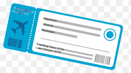 Plane Ticket Png 4 Image - Clip Art