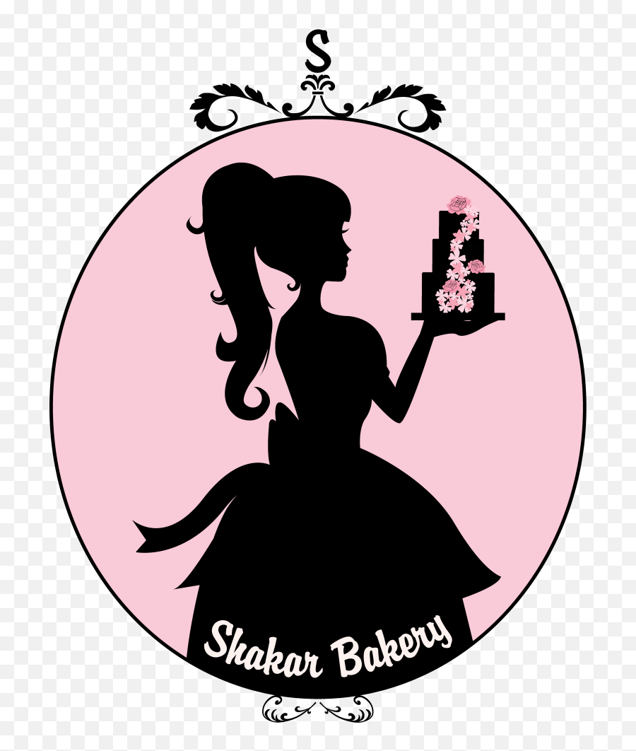 Silhouette - Logo Baker Girl Silhouette Png,Cake Logos