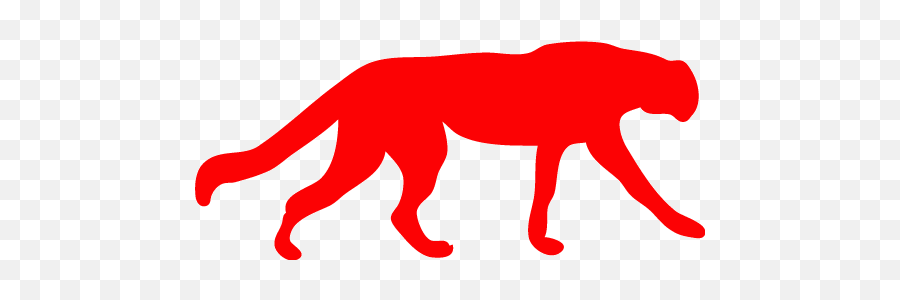 Red Cheetah Icon - Free Red Animal Icons Cheetah Silhouette Png,Cheetah Logo