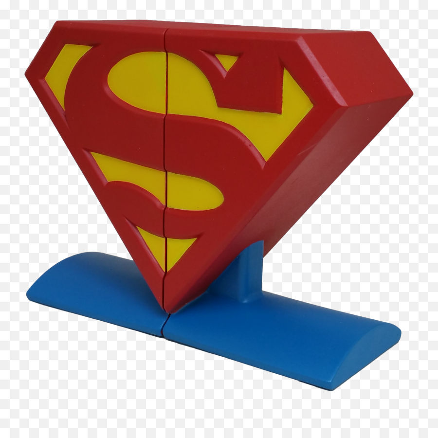 Dc Comics Superman Logo Bookends - Superman Logo Bookends Png,Dc Comics Logo Png