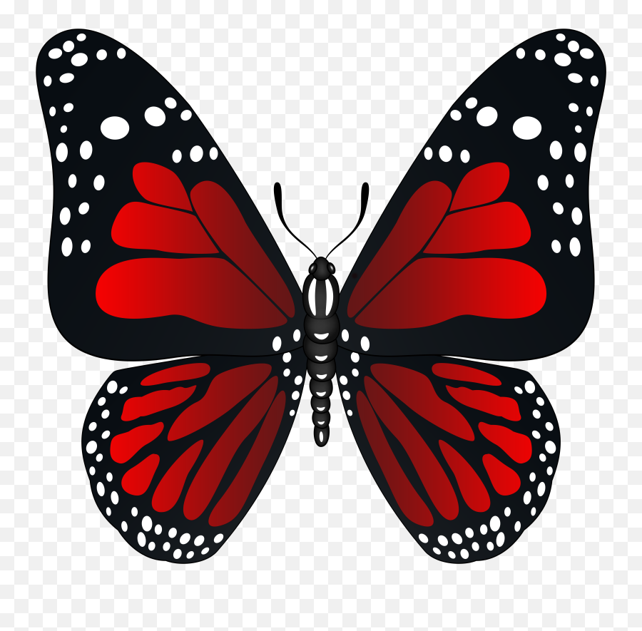 Red Butterfly Transparent Png Image 866065 - Png Images,Butterfly Png Transparent