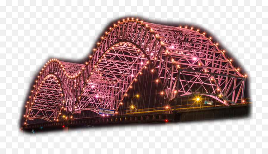 Mighty Lights - Hernando Desoto Bridge Lights Png,Bridge Png