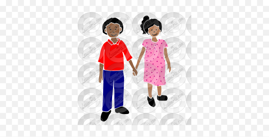 Hold Hands Stencil For Classroom Therapy Use - Great Hold Holding Hands Png,Holding Hands Png
