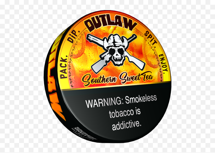 Outlaw Southern Sweet Tea Flavor Dip Tobacco - Sweet Tea Emotions In Man And Animals Png,Sweet Tea Png