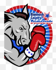 Bannock County Democrats - Donkey Elephant Election 2020 Clipart Png,Democrat Symbol Png