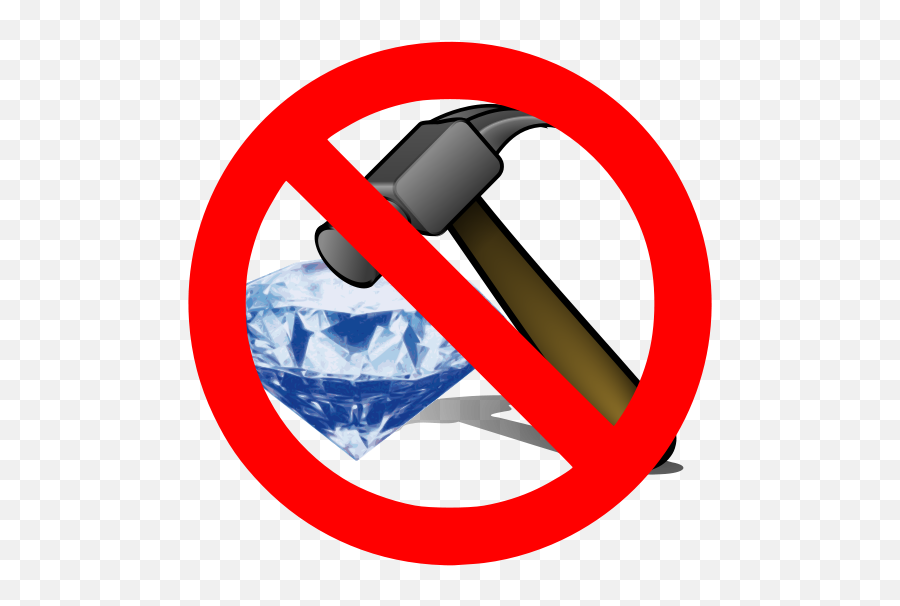 No Breaking A Diamond With Hammer Png Clip Arts For Web - Can Break A Diamond,Sickle And Hammer Png