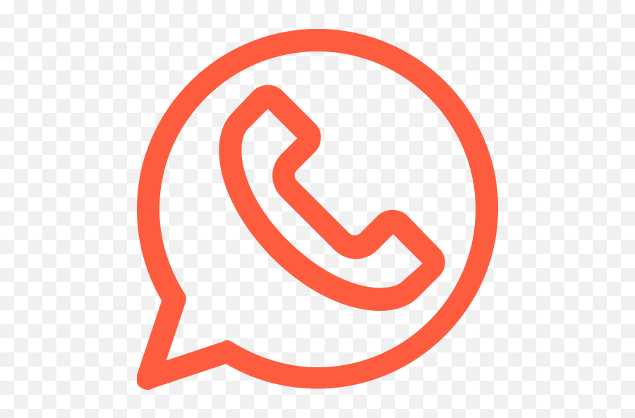 Orange Whatsapp Icon Png Transparent - Icon,Whatsapp Icon Transparent