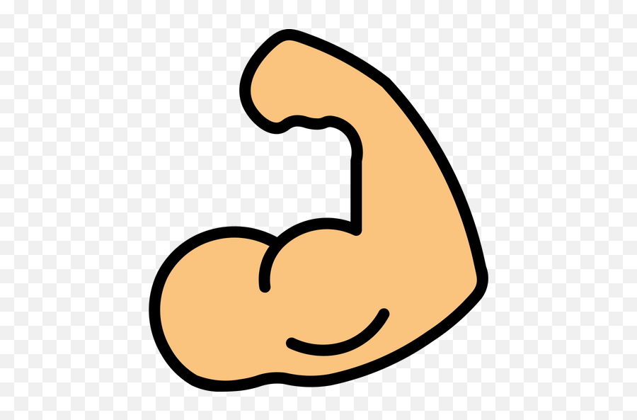 Muscle Icon Of Colored Outline Style - Muscle Icon Free Png,Muscle Png