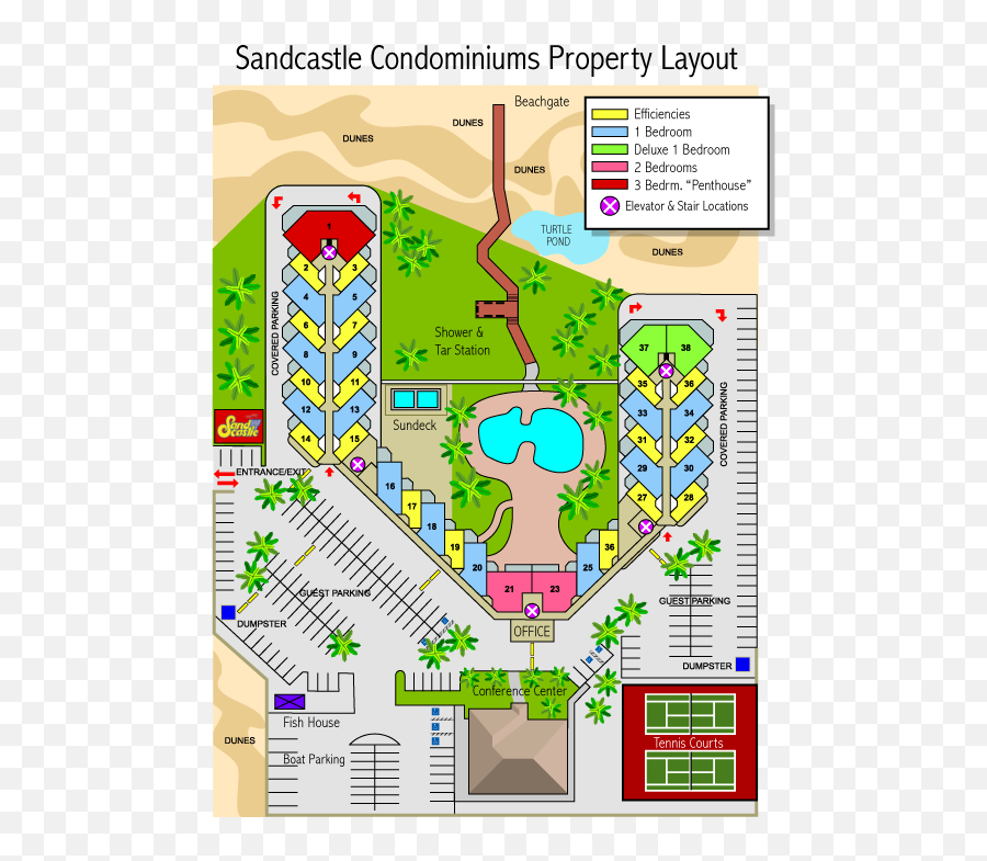 Property Map For All The Amenities - Plan Png,Sandcastle Png