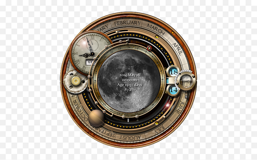 Library Download Gauge Vector Steampunk - Full Moon Png,Gauge Png