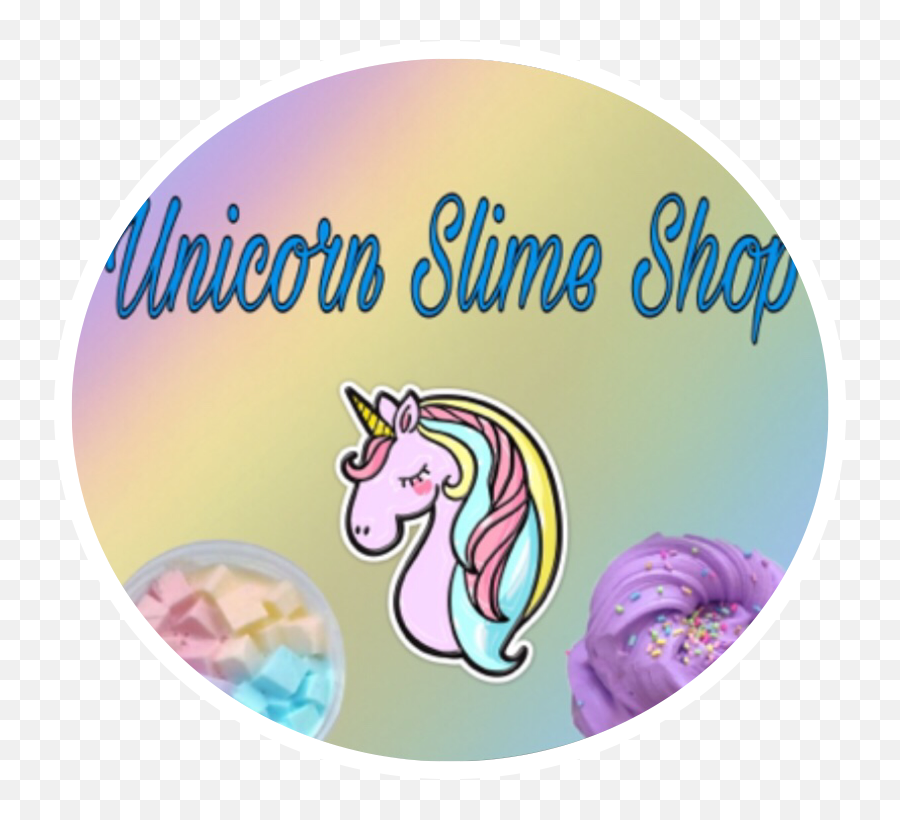 Slimegirl My Slimeshop Logo Sticker - Unicorn Png,Slime Shop Logos