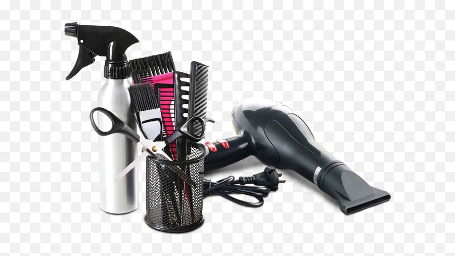 Download Hd Hair Stylist Tools Png Jpg Transparent Library - Hair Cutting Tools Png,Salon Png