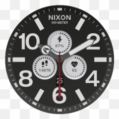 Nixon 51 - 30 Chrono Black By Elparkeur Amazfit Gtr Gtr Nixon Simplify The 51 30 Chrono Png,Watch Face Png