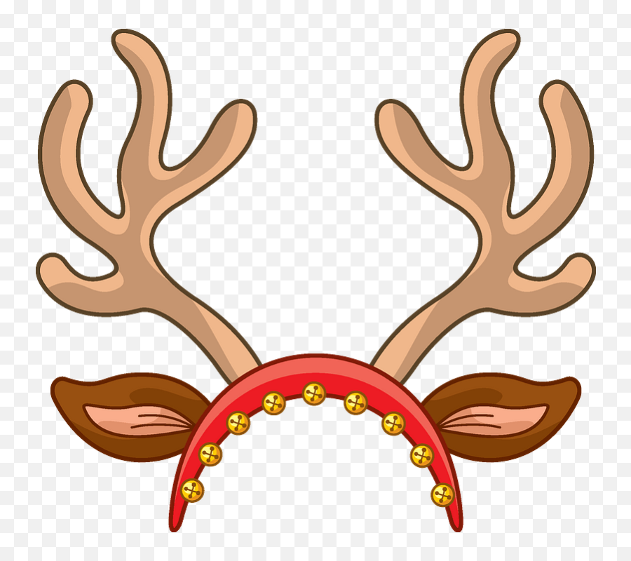 Antlers Clipart - Christmas Reindeer Antlers Clipart Png,Christmas Antlers Png