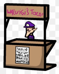 Aphducfdh - Taco Stand Fan Art Png,Waluigi Transparent