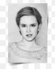 Emma Watson Drawing Hd Png Download - Hair Design